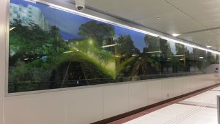 昔のマレー鉄道の線路敷が一部保存