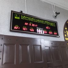 礼拝の時間の表示、でしょう。