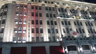 日本橋高島屋も桜ライトアップ