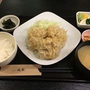 おすすめのとんかつは、ヒレですね。