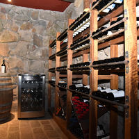 地下室のワインセラー