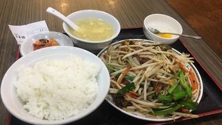 ニラレバ炒めランチ！