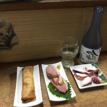 お通しと日本酒