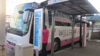 名古屋＝新宿線の中に、金城ふ頭を経由する便があります