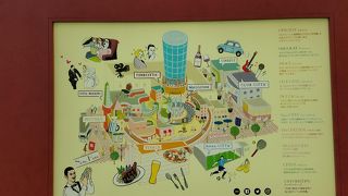 イタリア風の街並みの複合施設