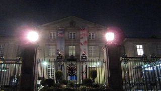 英国大使館前の桜並木が満開