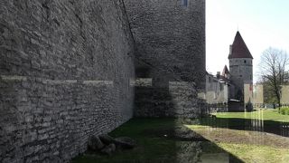 城壁の向こう側に公園