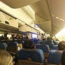 ANA76便新千歳−羽田の機内