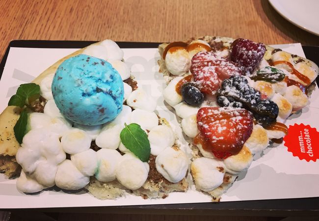 チョコミントアイスピザ