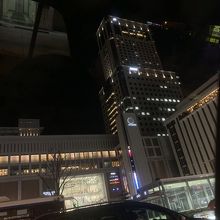 夜の札幌駅周辺