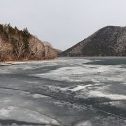 氷が張っていました