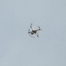 ドローンが撮影開始