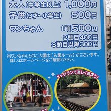 ドックパークでワンちゃんと一緒に入ってお散歩できる