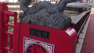 広場も兼ねた橋でした。