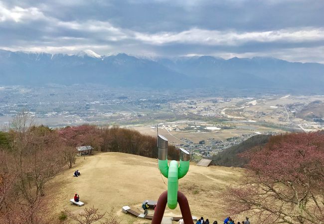 北アルプス・安曇野の眺望が抜群