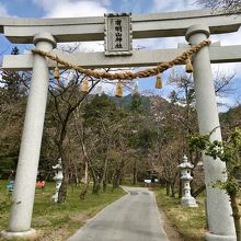 駐車場横の新しい鳥居