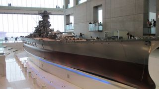戦艦のモデルもあるが展示が生々しい