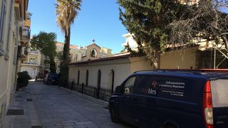 ビザンティノやシネ・パリの近くにある教会