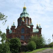 高台に建つロシア正教会