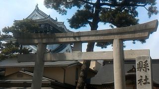 岡崎城の隣にある神社