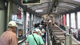 上りは楽です。