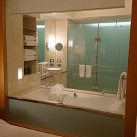 ベッドルームからバスルームが見えます（スクリーン有り）