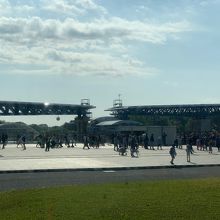 勝田駅7:15発のバスで到着したら既にゲート前は大混雑