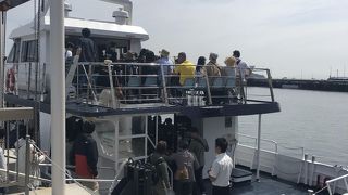 10分で酔わずに到着！GWは臨時便が出てました