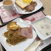 朝食セットのみだと男性は物足りないのかも