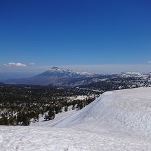 山頂の残雪