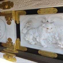 陽明門塀の彫刻です