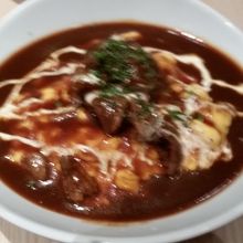 シチューかけオムライス