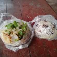 朝飯をテイクアウト