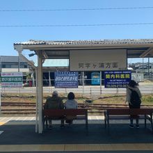 那珂湊駅のホーム