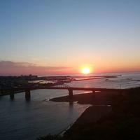 部屋から望む太平洋からの日の出