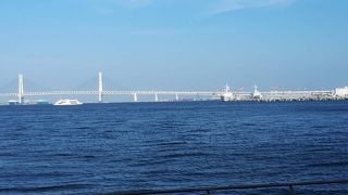 みなとみらいに架かる大きな橋