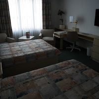 部屋。ツインルーム。