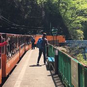 手軽にトロッコ電車を楽しむなら当駅までの往復で十分でしょう。