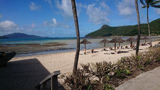 潮が引くと沖まで歩けます