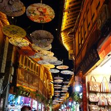 傘のオブジェが素敵