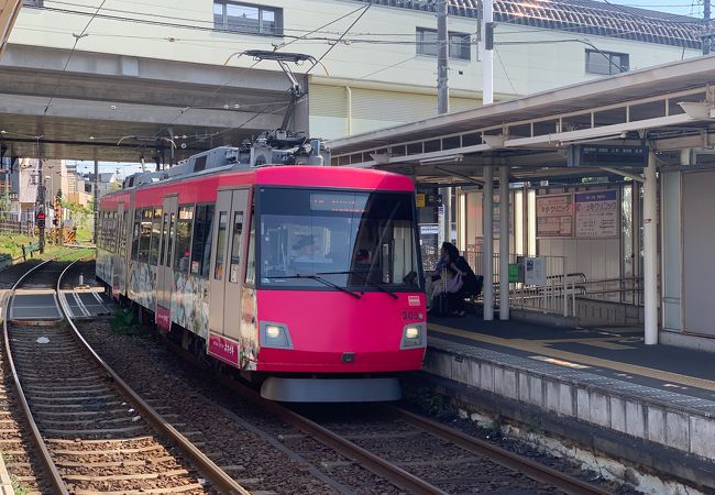 駅名は違いますが小田急線豪徳寺駅との乗換駅です。招き猫で有名な豪徳寺まで歩けます。