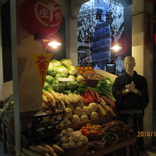 再現された街角