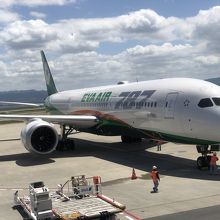 エバ航空の本拠地です。