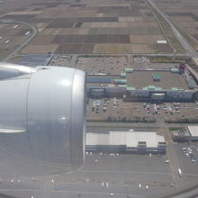 着陸前の風景