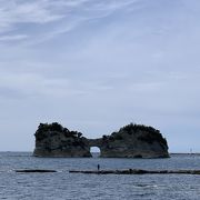 まるで島が細胞分裂しているようで