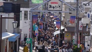 大人気の商店街