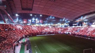 試合の時は盛り上がる