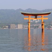 厳島神社境内より望む
