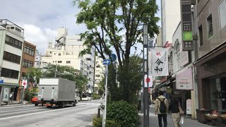 水天宮近くの商店街