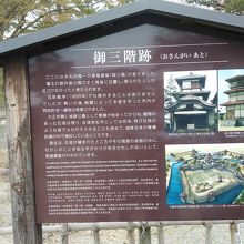 説明の立札です